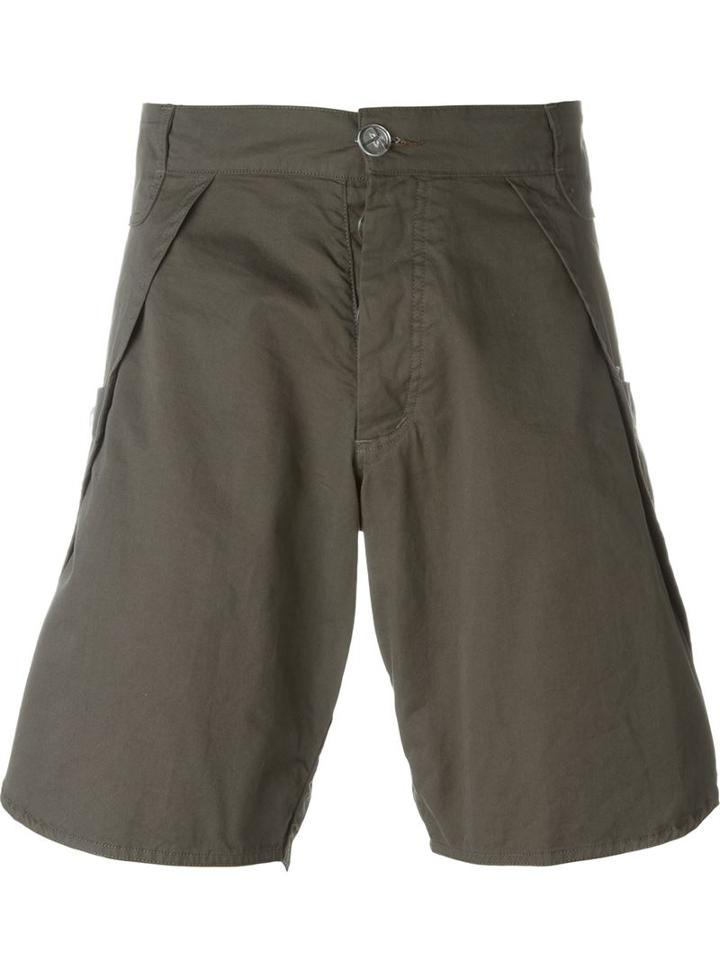 Telfar Patch Pocket Shorts, Adult Unisex, Size: Small, Grey, Cotton