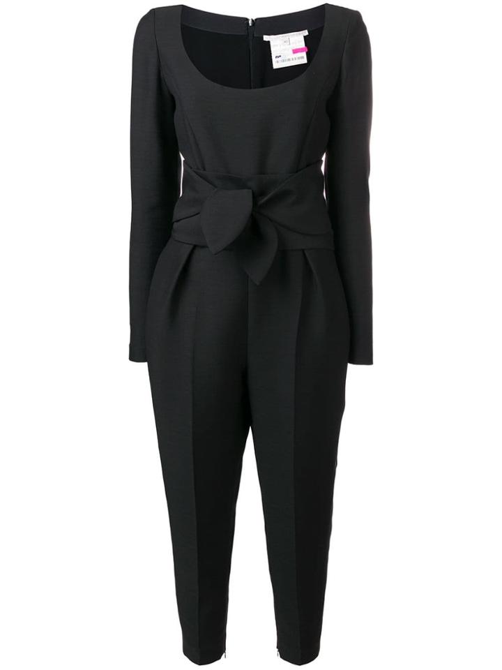 Stella Mccartney Tie Front Jumpsuit - Black