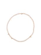 Nektar De Stagni Pearl Short Necklace, Women's, Size: 20, Metallic