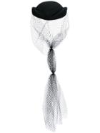 Gucci Veil Detail Hat - Black