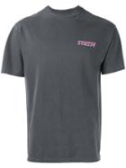 Stussy - Logo Print T-shirt - Men - Cotton - S, Black, Cotton