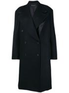 Y / Project Oversized Double Breasted Coat - Blue