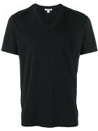 James Perse V-neck T-shirt, Men's, Size: 1, Black, Cotton