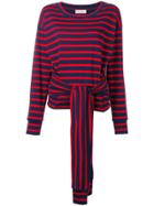 Sonia Rykiel Tie Waist Jumper - Blue