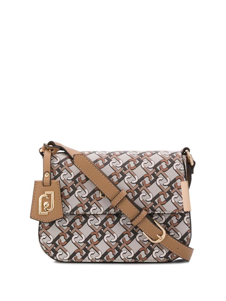 Liu Jo Logo Print Crossbody Bag - Brown