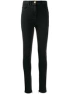 Balmain High-waist Skinny Jeans - Black