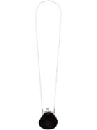 Y's Purse Pouch Necklace - Black