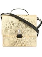 Mm6 Maison Margiela Snakeskin Effect Shoulder Bag