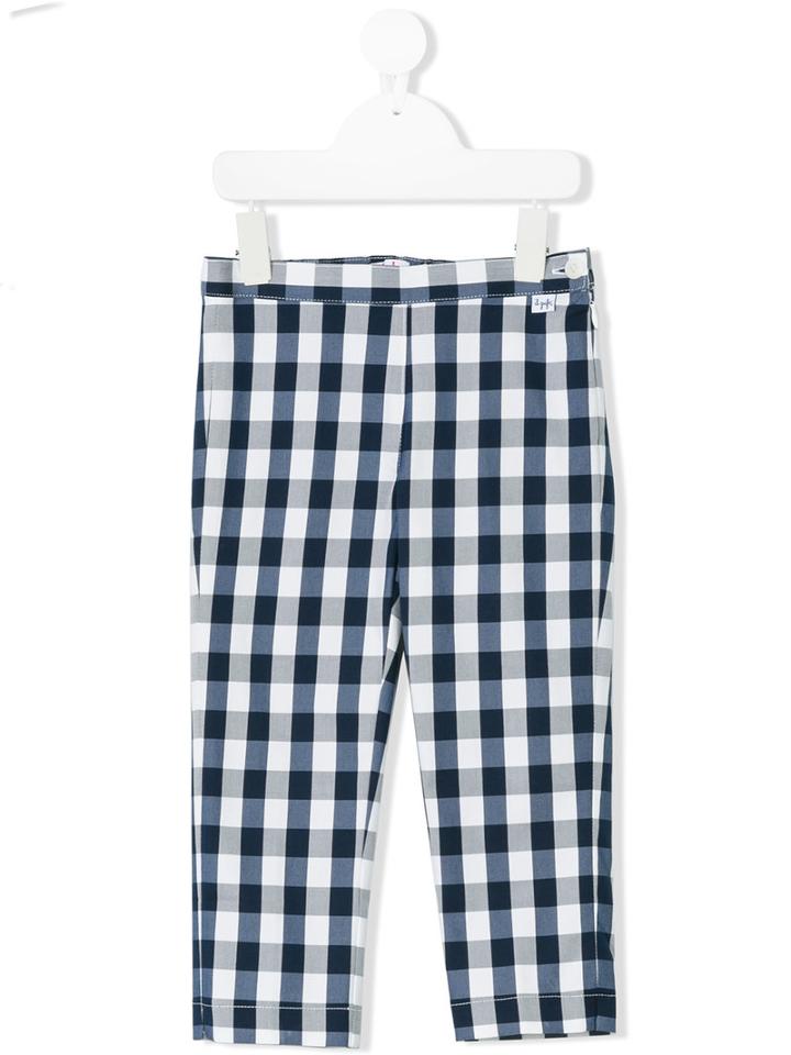 Il Gufo - Checked Trousers - Kids - Cotton/polyamide/spandex/elastane - 5 Yrs, Blue