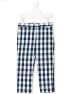 Il Gufo - Checked Trousers - Kids - Cotton/polyamide/spandex/elastane - 5 Yrs, Blue