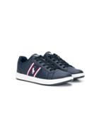 Ralph Lauren Kids Teen Logo Embroidered Sneakers - Blue