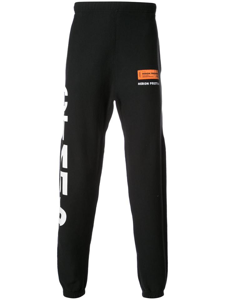 Heron Preston Printed Track Pants - Black