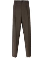 Jean Paul Gaultier Vintage Pinstriped Straight-leg Trousers, Men's, Size: 48, Green