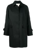 Mackintosh Buttoned Trench Coat - Black