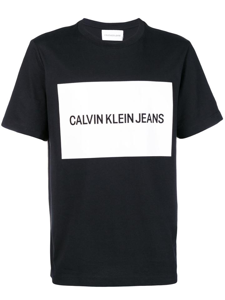 Calvin Klein Jeans Vinyl Logo T-shirt - Black