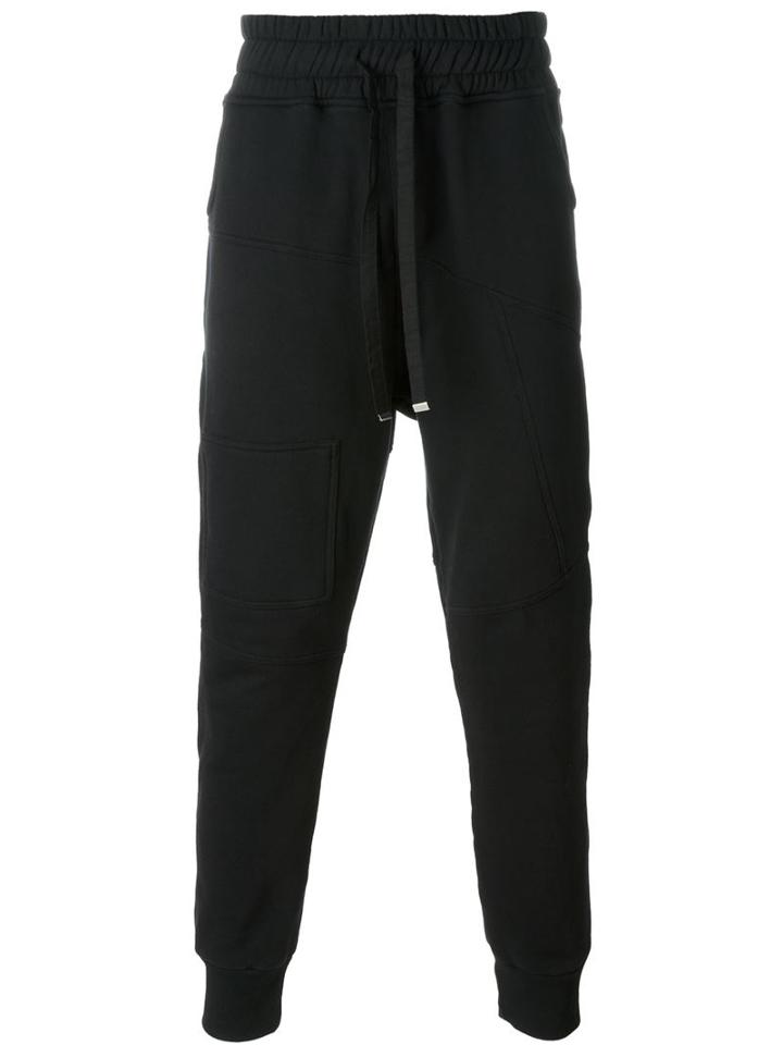 Blood Brother Drawstring Track Pants, Men's, Size: S, Black, Cotton