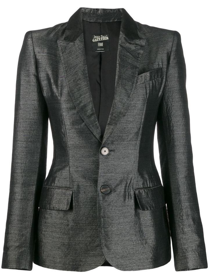 Jean Paul Gaultier Pre-owned 2000's Fitted Blazer - Grey