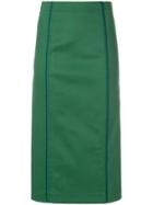 Fendi Fitted Midi Pencil Skirt - Green