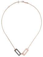 Chopard 18kt Rose Gold Ice Cube Rock Necklace - Fairmined Rose Gold /