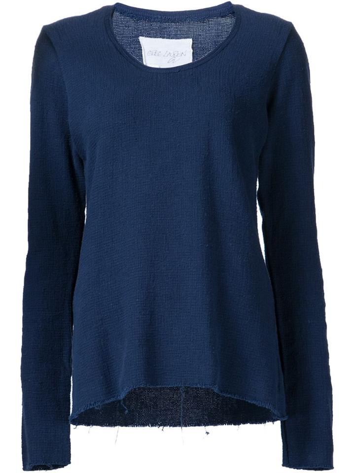 Greg Lauren 'slouchy Crew' Knitted Blouse