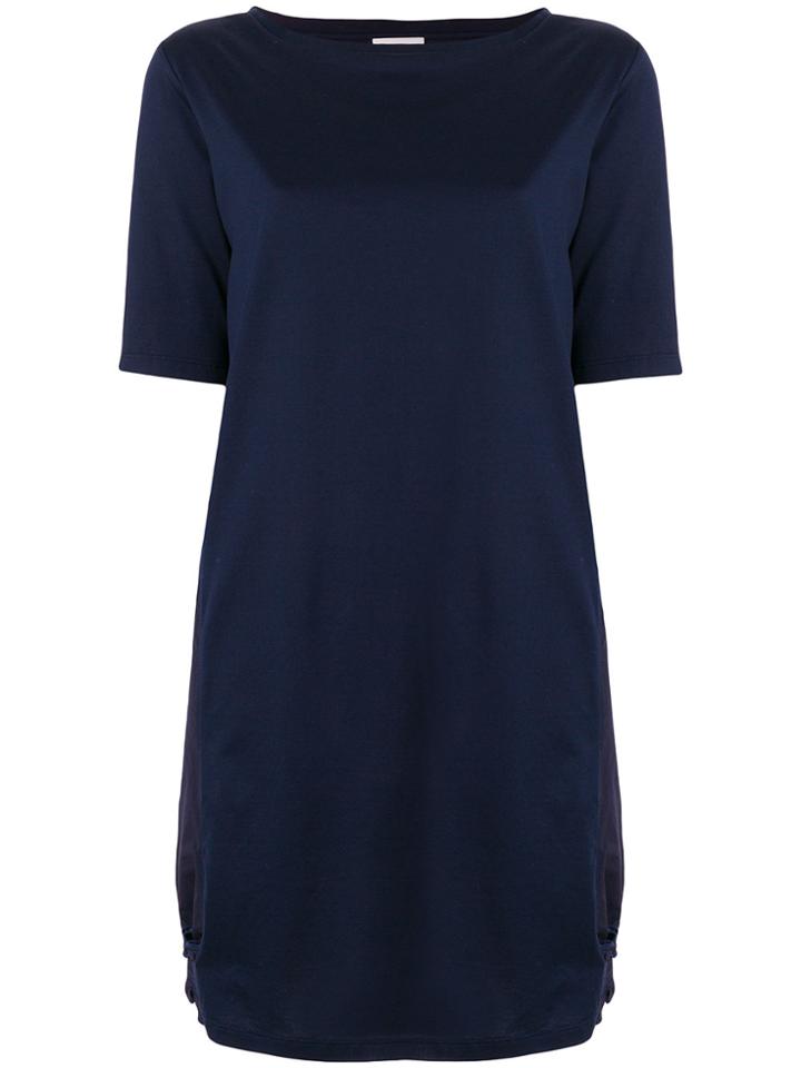 Moncler Short-sleeve Sweater Dress - Blue