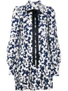Marc Jacobs - Floral Embroidered Dress - Women - Silk - 4, Blue, Silk