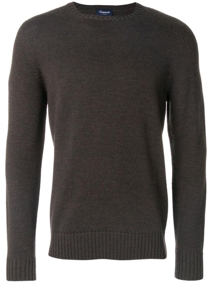 Drumohr Crew-neck Jumper - Brown