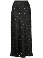 Anine Bing Polka Dot Skirt - Grey