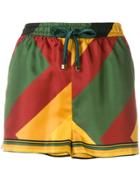 F.r.s For Restless Sleepers Geometric Print Shorts - Multicolour