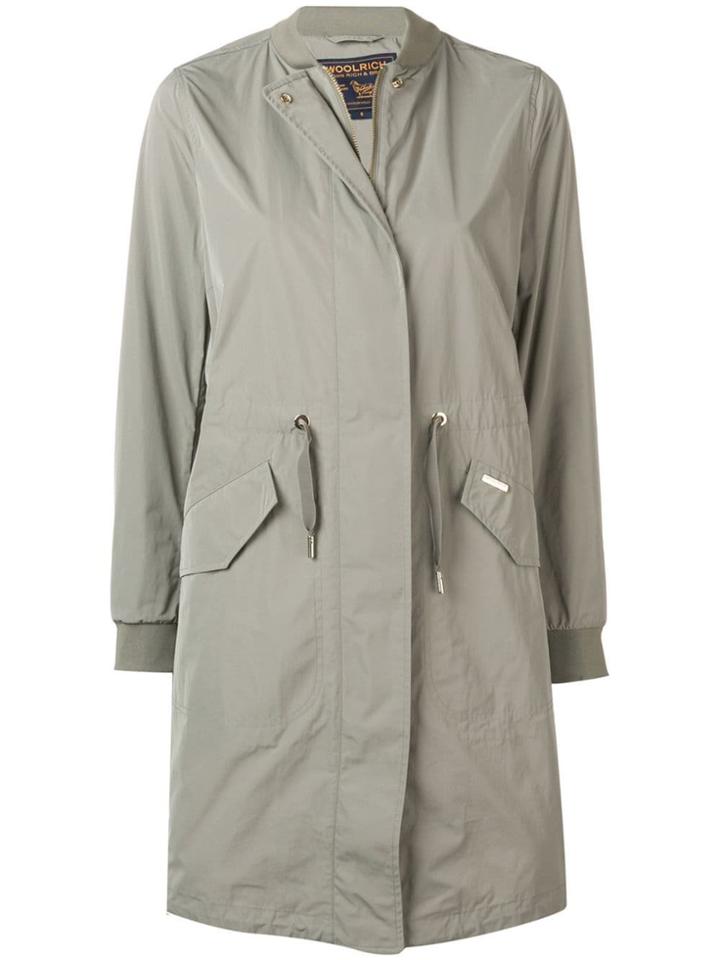 Woolrich Shawl Collar Parka Coat - Green