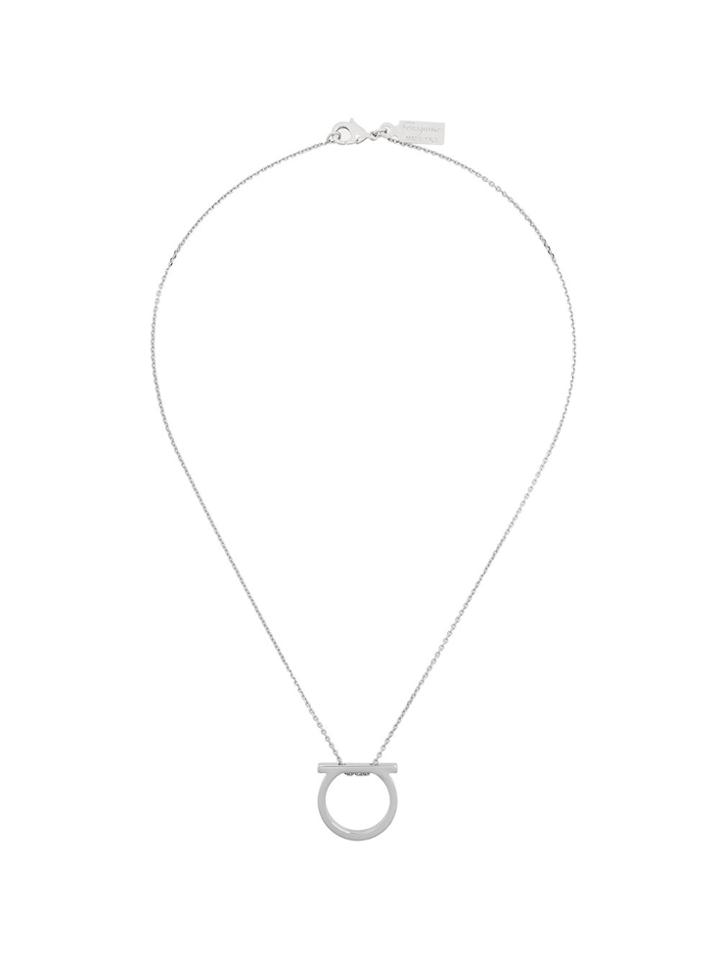 Salvatore Ferragamo Gancio Pendant Necklace - Metallic