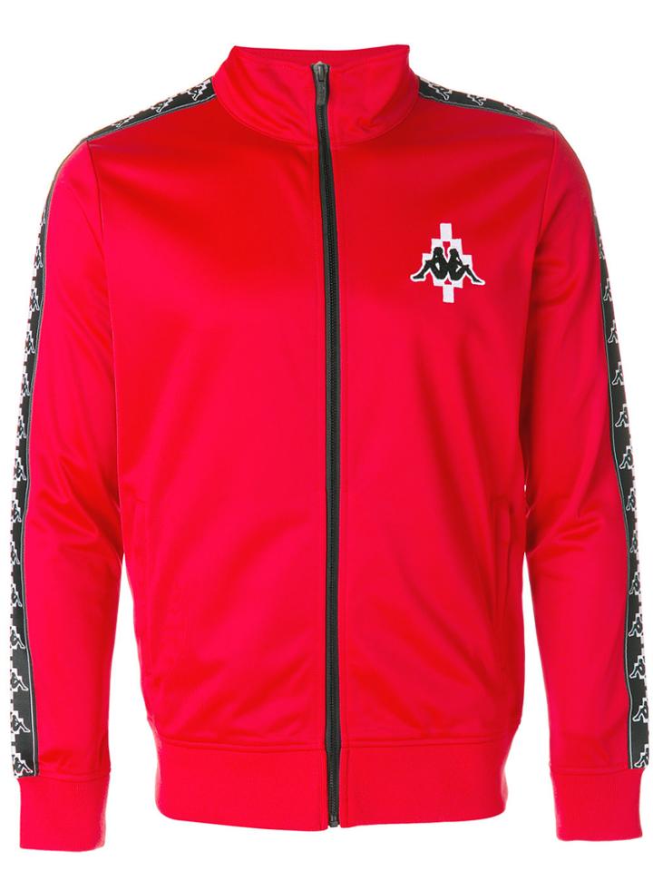 Marcelo Burlon County Of Milan X Kappa Zipped Sports Jacket - Red