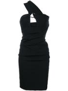 Preen By Thornton Bregazzi One Shoulder Midi Dress - Black