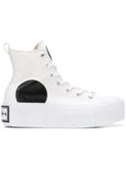 Mcq Alexander Mcqueen Swallow Platform High-top Sneakers - White