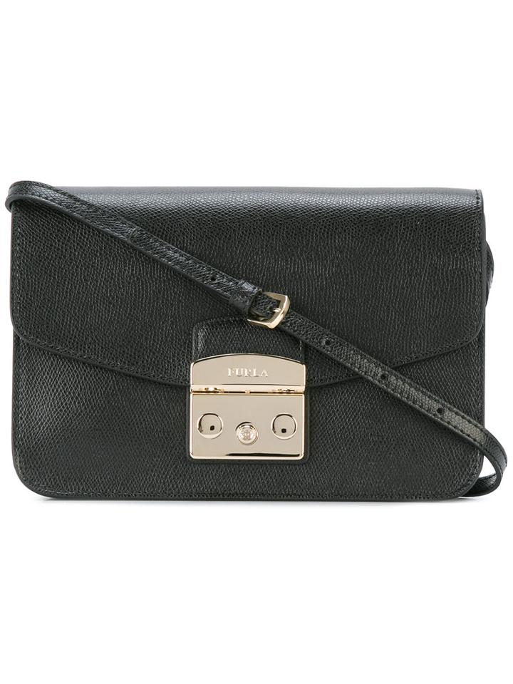 Furla - Flap Crossbody Bag - Women - Leather - One Size, Women's, Black, Leather