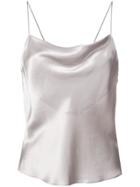 Fleur Du Mal Cowl Neck Cami Top - Grey