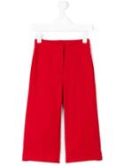 Dondup Kids - Wide Leg Trousers - Kids - Cotton/polyester/spandex/elastane - 4 Yrs, Red
