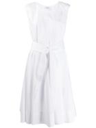 Aspesi Bow Tie Midi Dress - White