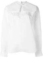 Comme Des Garçons Girl Big Collar Shirt, Size: Medium, White, Cotton