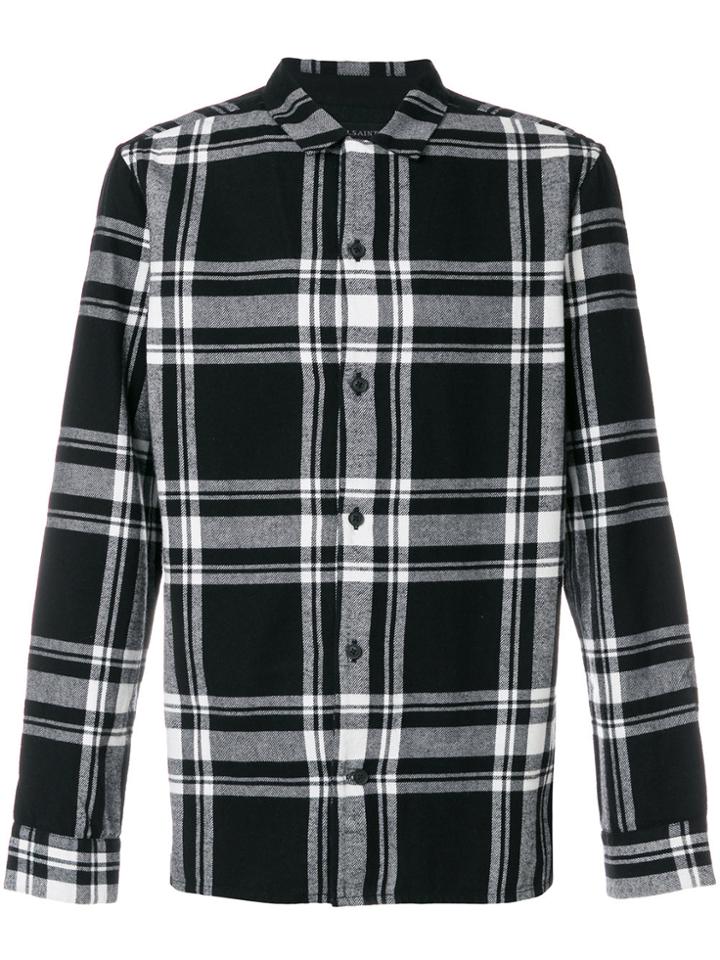 All Saints Checked Shirt - Black