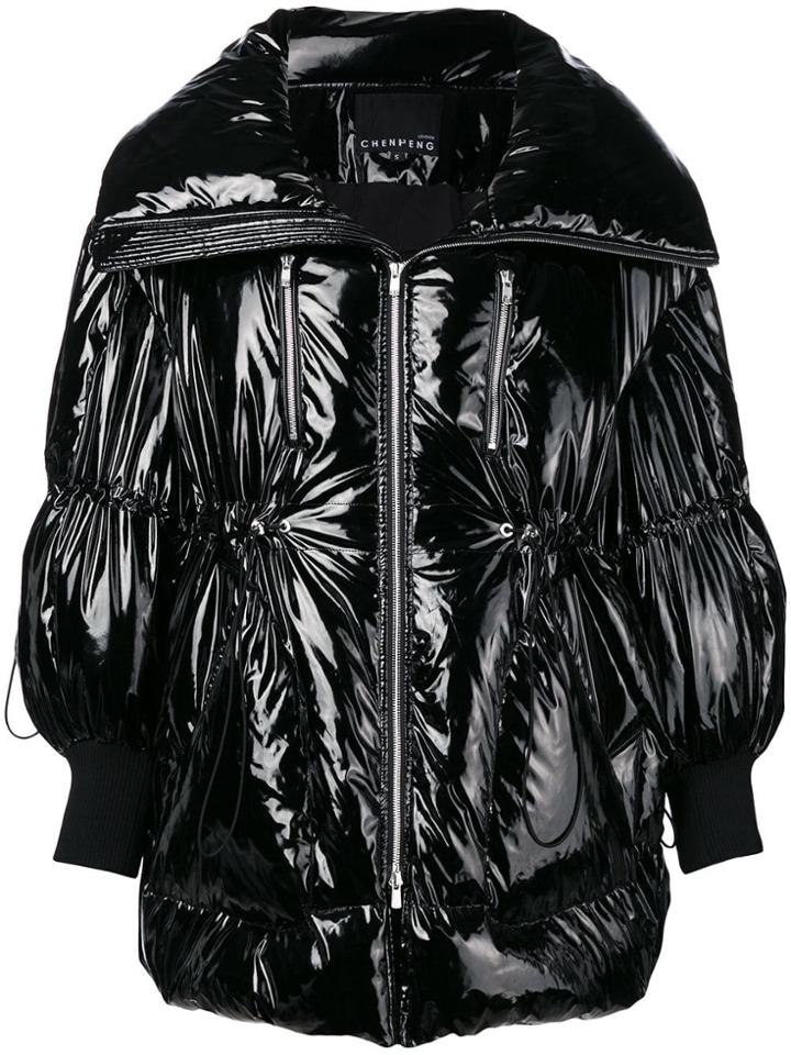 Chen Peng Oversized Puffer Jacket - Black