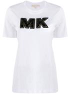 Michael Michael Kors Embellished Logo T-shirt - White