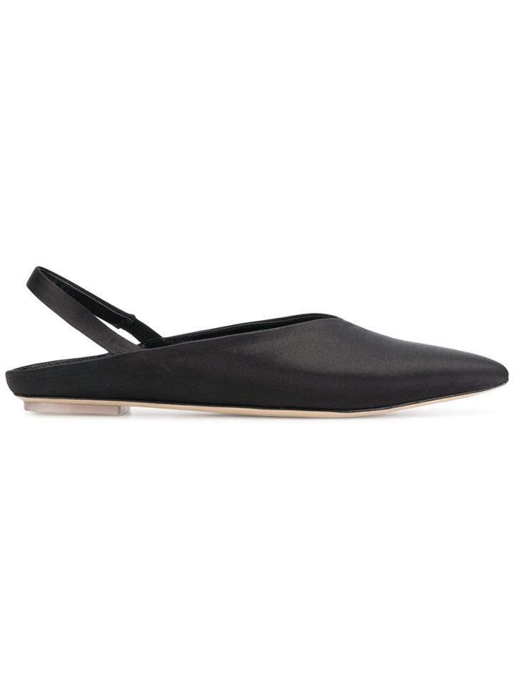 Simone Rocha Pointy Toe Ballerinas - Black