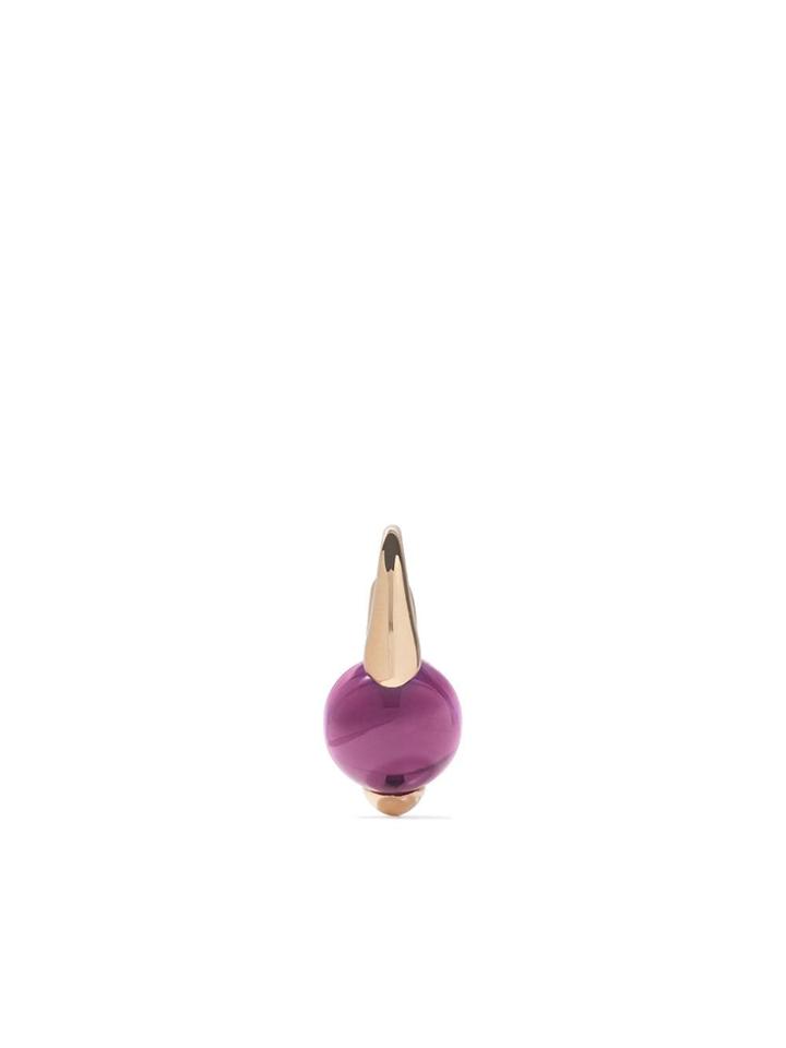 Pomellato 18kt Rose Gold M'ama Non M'ama Amethyst Earring - Violet