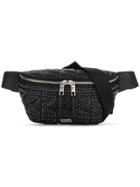 Karl Lagerfeld Quilted Studded Belt Bag - Black