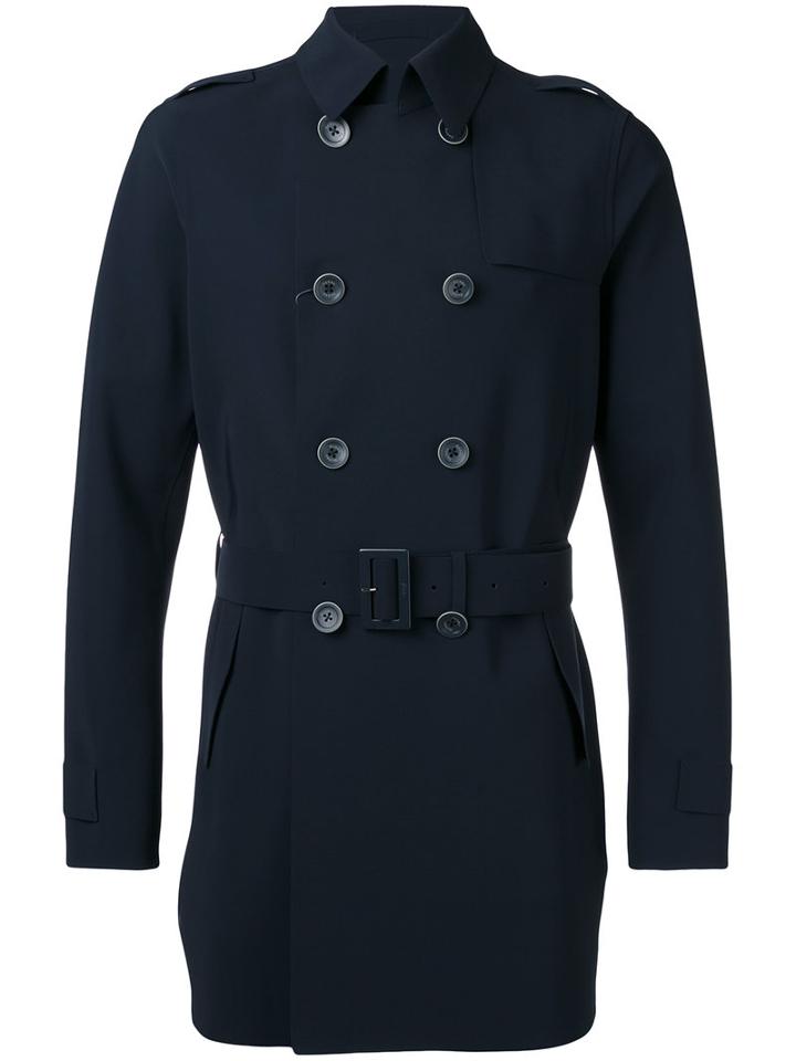Herno - Trench Coat - Men - Polyamide/spandex/elastane - 48, Blue, Polyamide/spandex/elastane