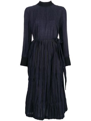 Bodice Studio Bodice Studio Merino Wool Overlap Tie Dress With Steel -