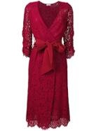 P.a.r.o.s.h. Lace Wrap Dress - Red