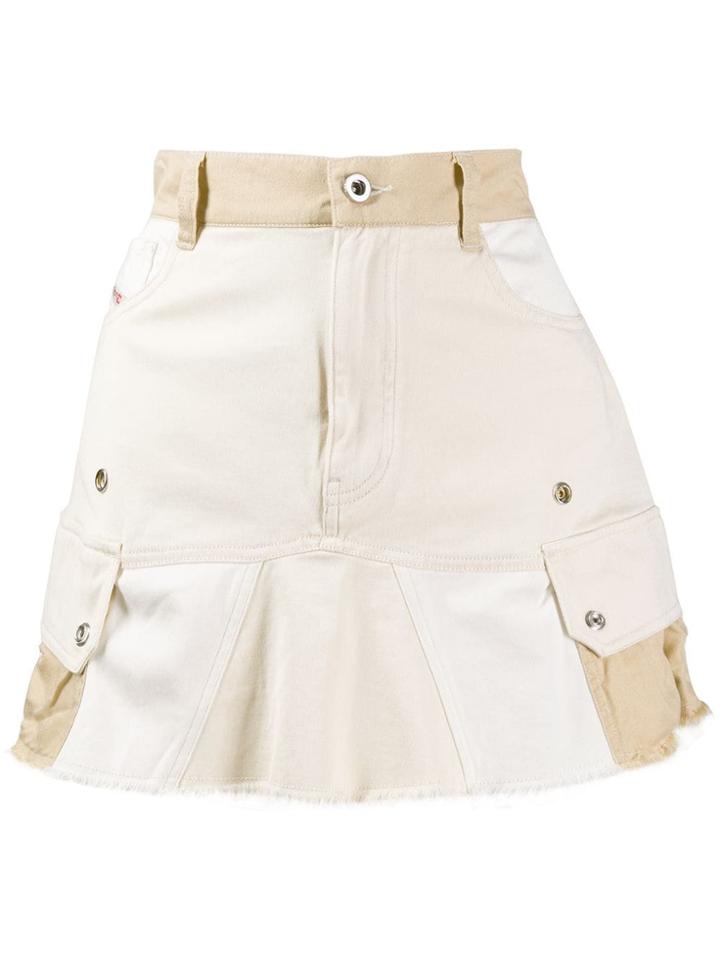 Diesel Flared Mini Skirt - Neutrals