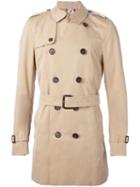 Burberry Prorsum Short Trench Coat, Men's, Size: 46, Nude/neutrals, Cotton/viscose